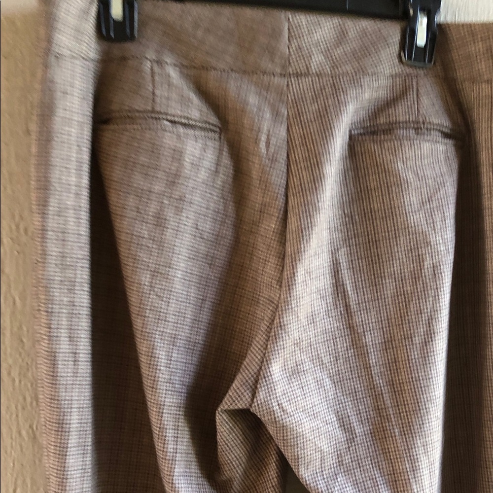 ANTONIO MELANI Brown Glen Plaid Women's Blazer & Pants Set - Picture 13 of 16